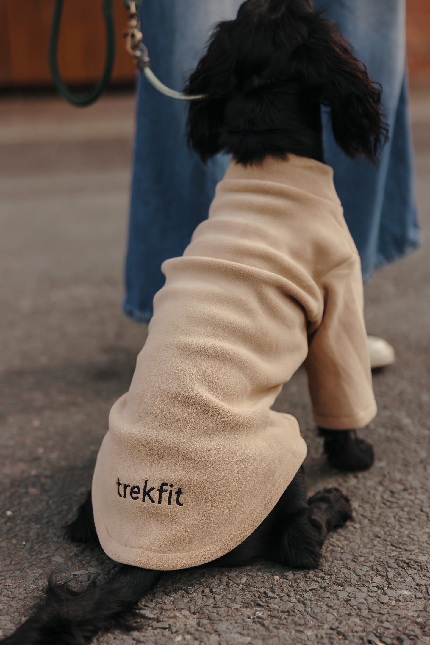 2 Leg Dog Fleece Latte