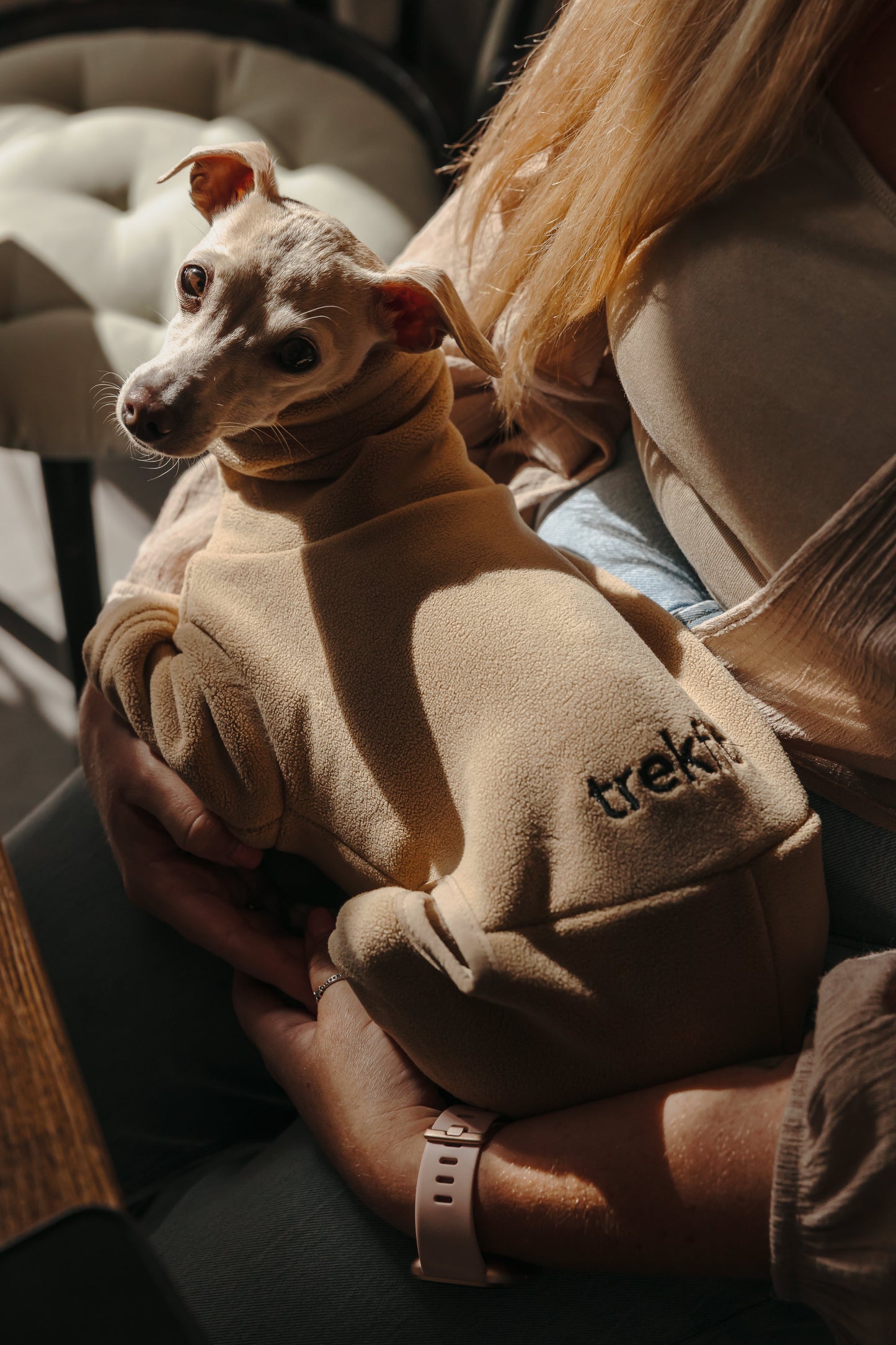 Italian Greyhound & Whippet Fleece Latte