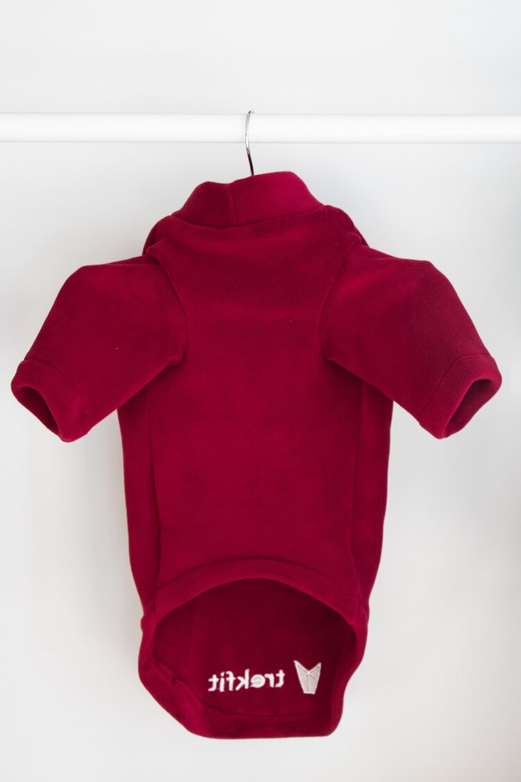 2 Leg Dog Fleece Merlot