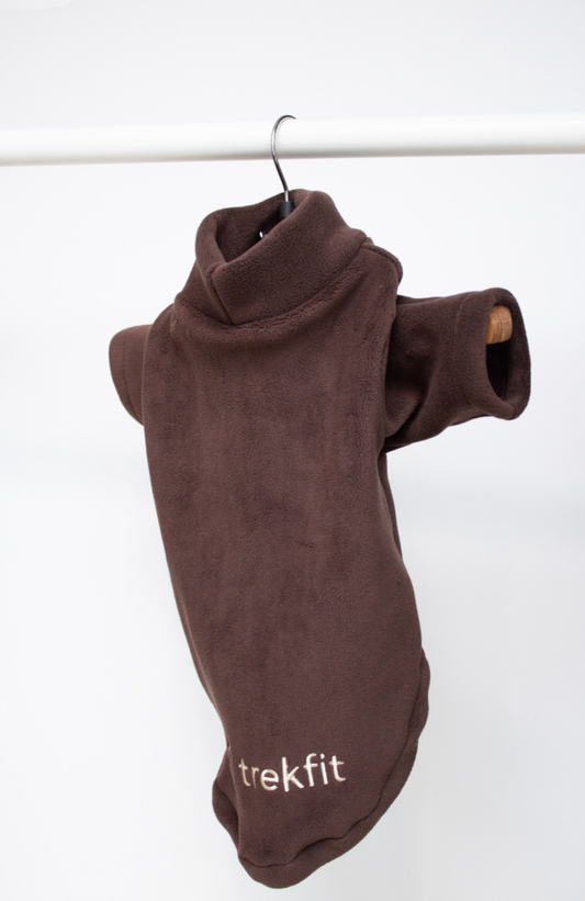 2 Leg Dog Fleece Chocolate