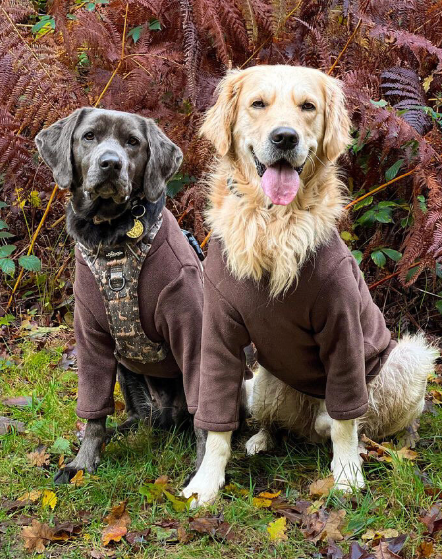 2 Leg Dog Fleece Chocolate