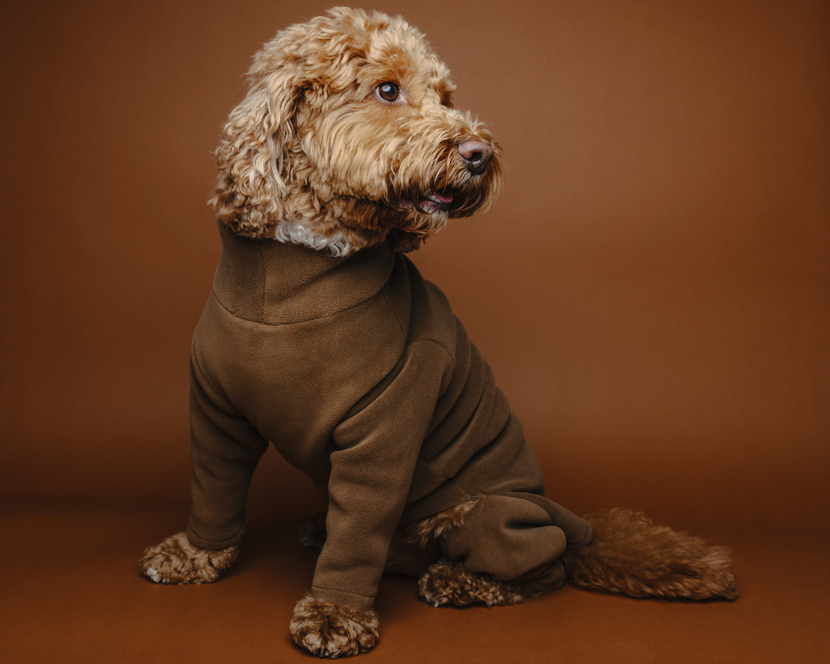 4 Leg Dog Fleece Chocolate