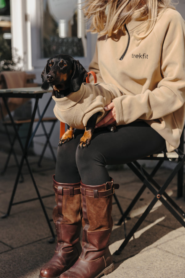 Unisex Human Fleece Latte